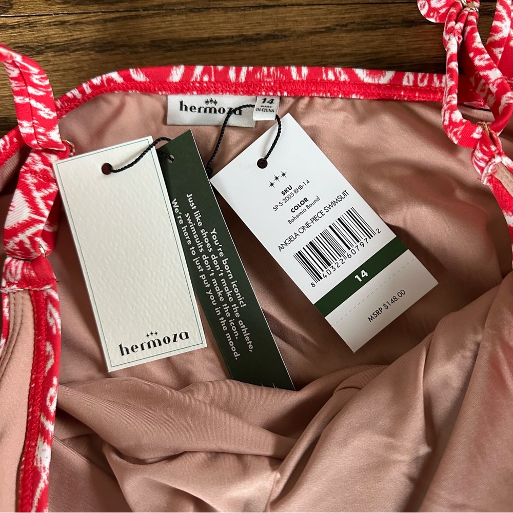 Hermoza Angela One Piece Swimsuit in Bohemia, NWT - Picture 12 of 16